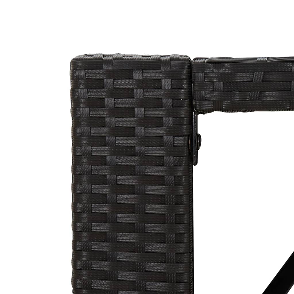 5-Tlg. Gartenbar-Set Mit Kissen Poly Rattan