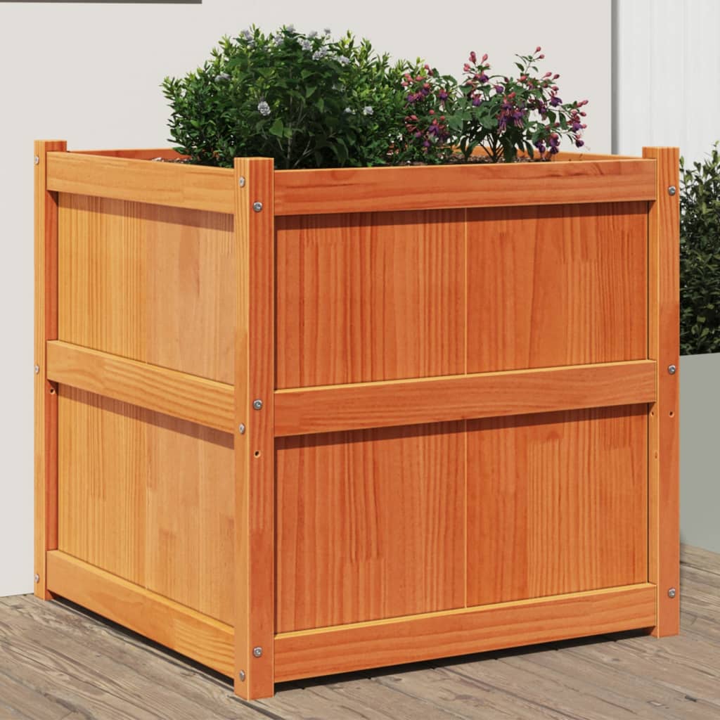 Pflanzkübel 70X70X70 Cm Massivholz Douglasie