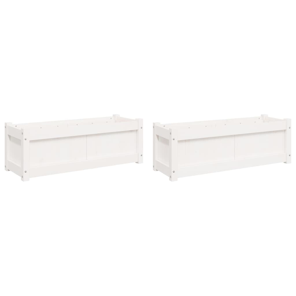 Pflanzkübel 2 Stk. Massivholz Kiefer