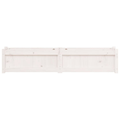 Pflanzkübel Weiß 150X31X31 Cm Massivholz Kiefer