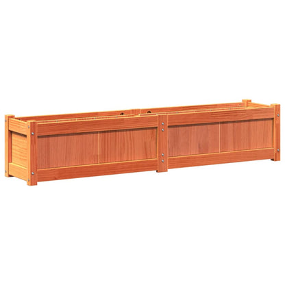 Pflanzkübel Wachsbraun 150X31X31 Cm Massivholz Kiefer