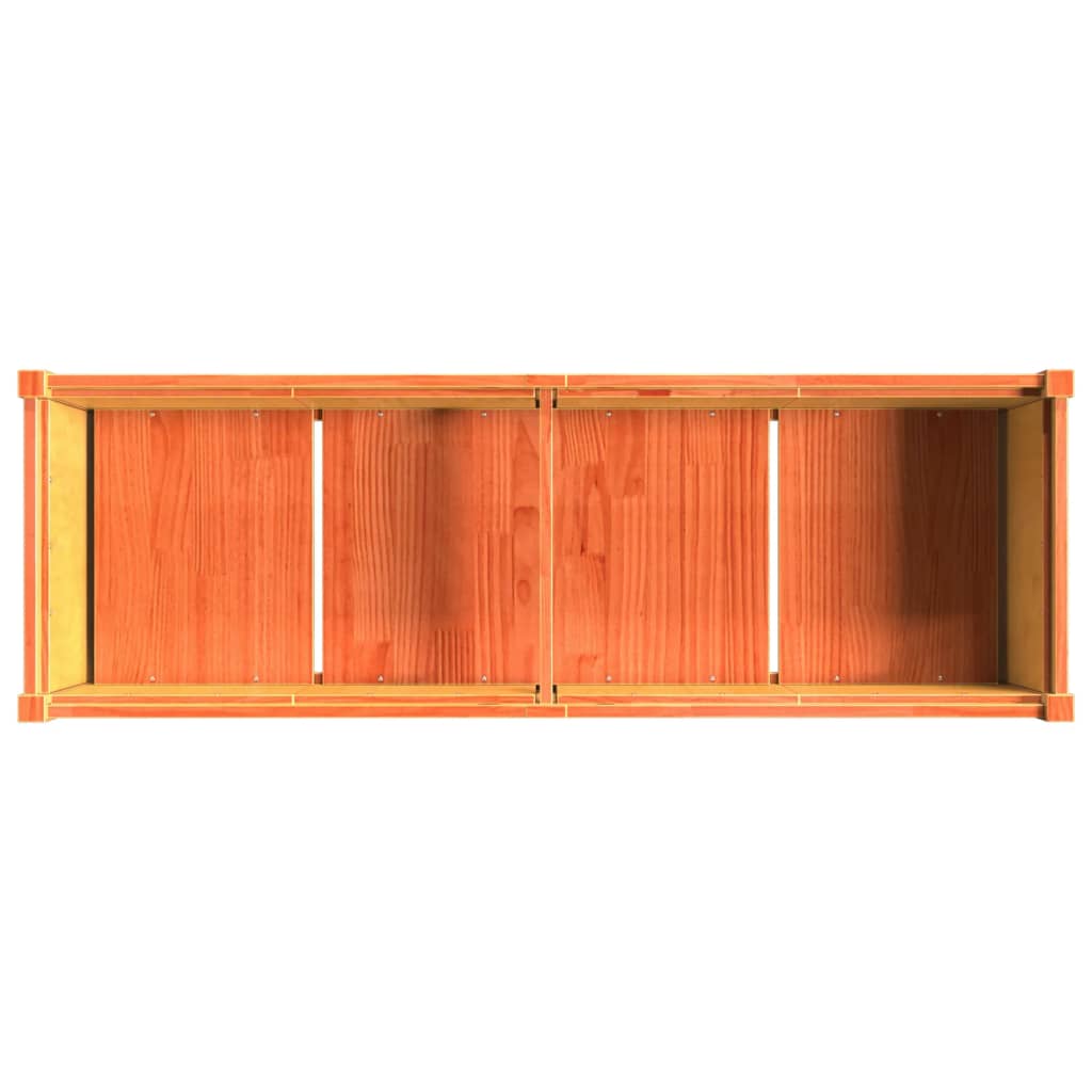 Pflanzkübel Wachsbraun 150X50X70 Cm Massivholz Kiefer