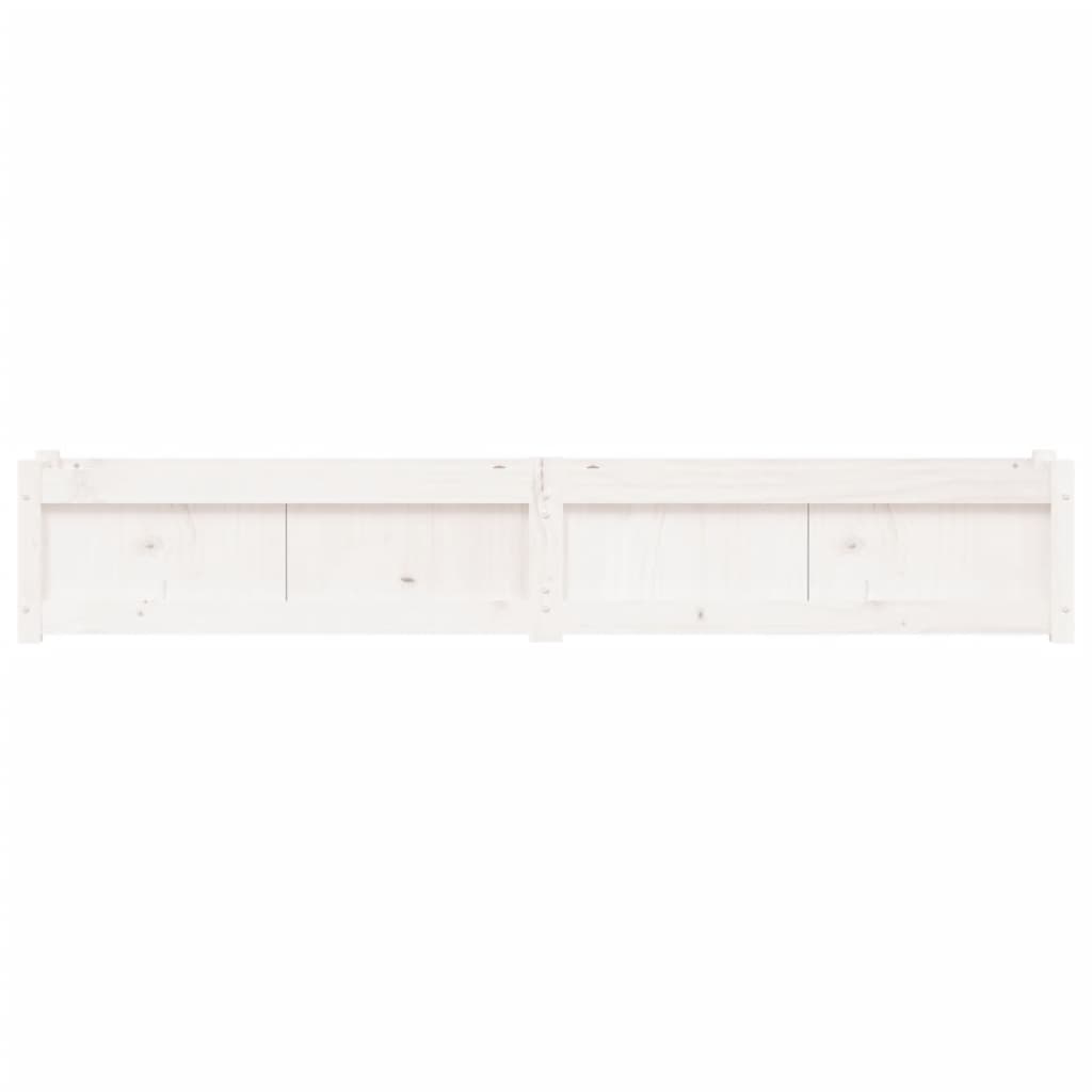 Pflanzkübel Weiß 180X31X31 Cm Massivholz Kiefer