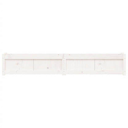 Pflanzkübel Weiß 180X31X31 Cm Massivholz Kiefer