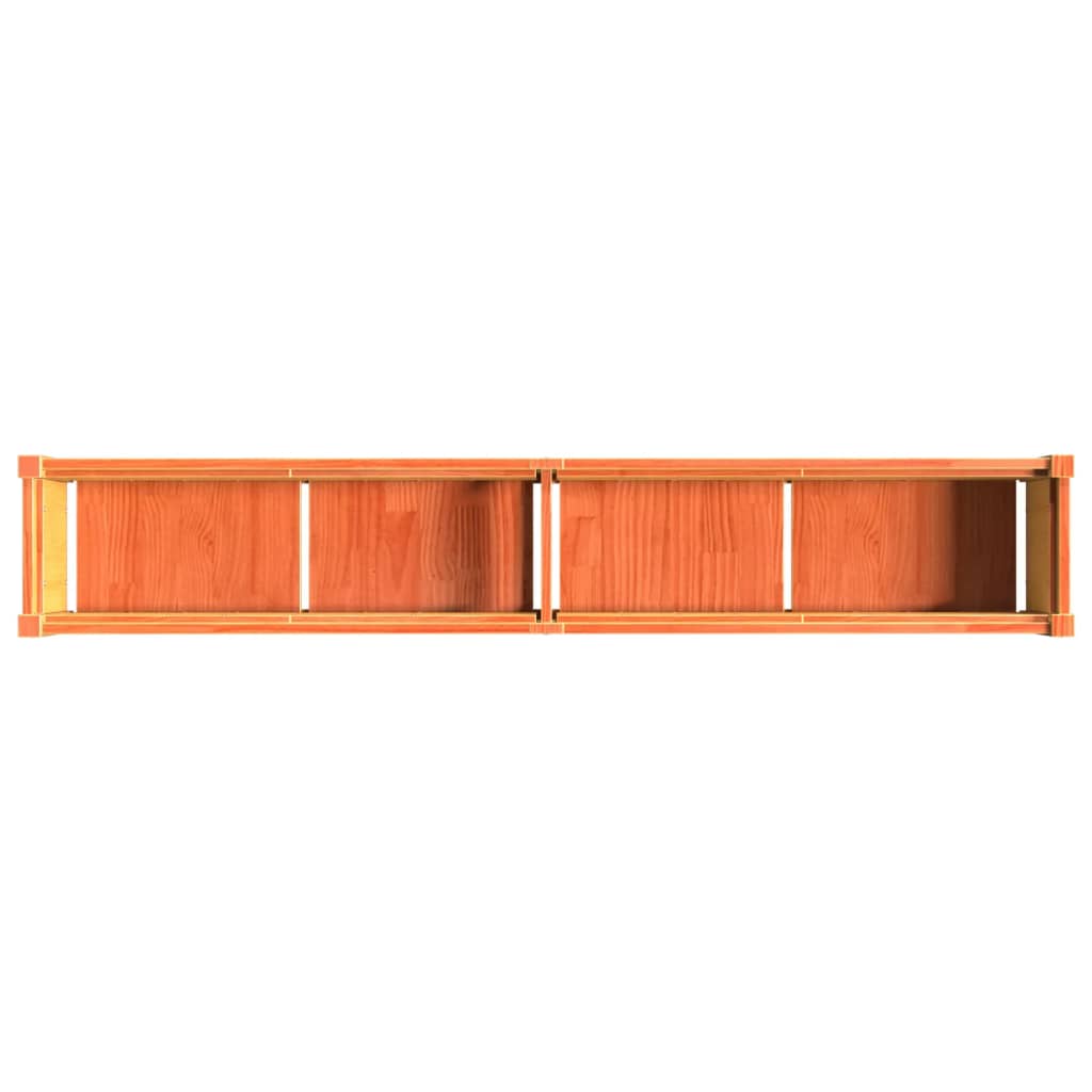 Pflanzkübel Wachsbraun 180X31X31 Cm Massivholz Kiefer