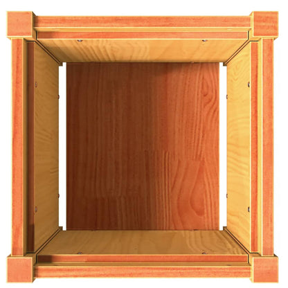Pflanzkübel Wachsbraun 40X40X40 Cm Massivholz Kiefer