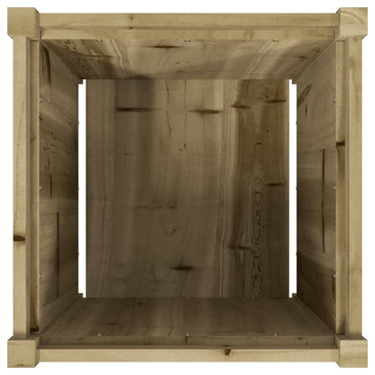 Pflanzkübel 50X50X50 Cm Kiefernholz Imprägniert