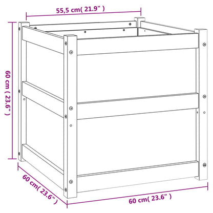 Pflanzkübel 60X60X60 Cm Massivholz Douglasie