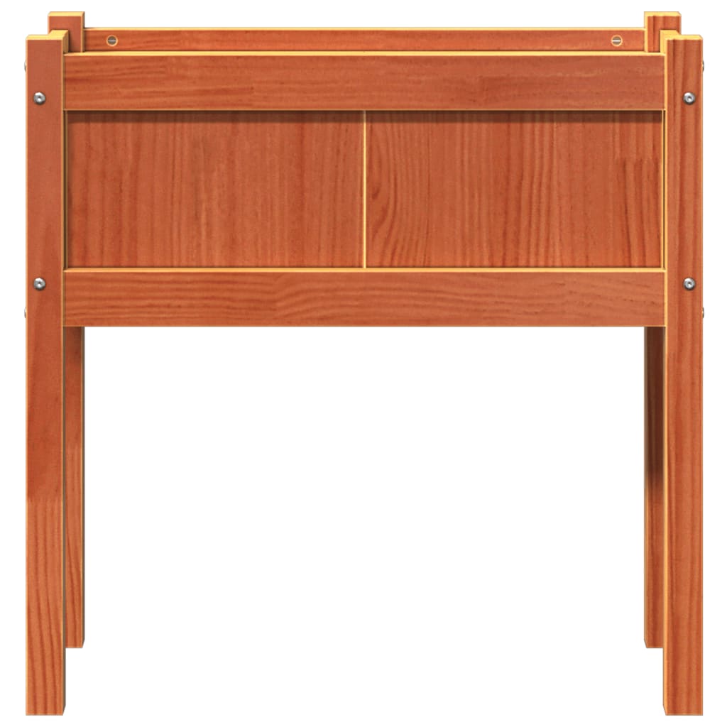 Pflanzkübel Mit Beinen Wachsbraun 70X31X70 Cm Massivholz Kiefer