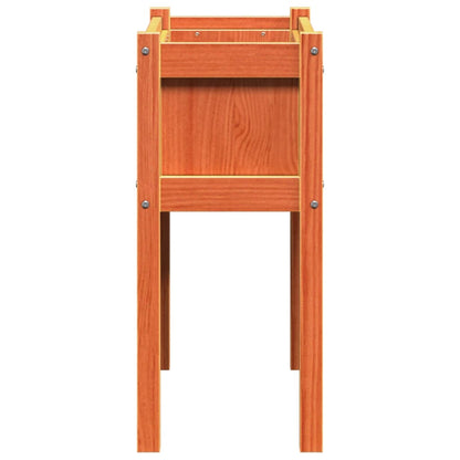Pflanzkübel Mit Beinen 2 Stk. Wachsbraun Massivholz Kiefer