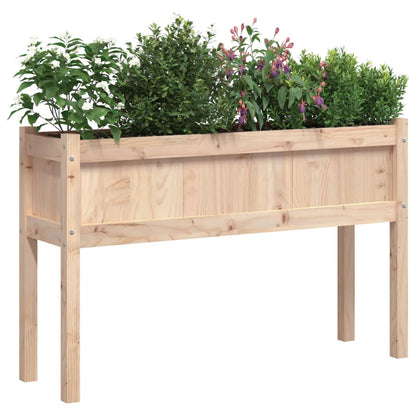 Pflanzkübel 2 Stk. Mit Beinen Massivholz Kiefer