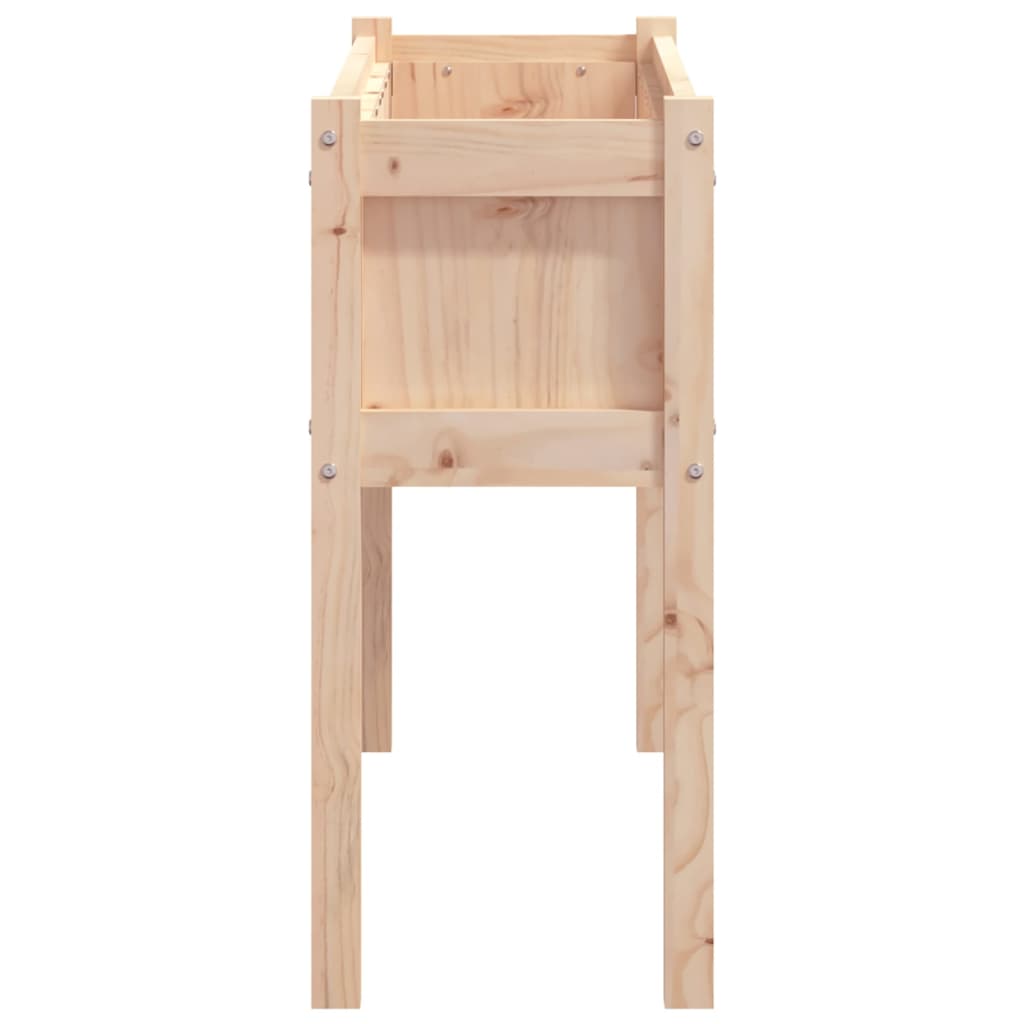 Pflanzkübel 2 Stk. Mit Beinen Massivholz Kiefer