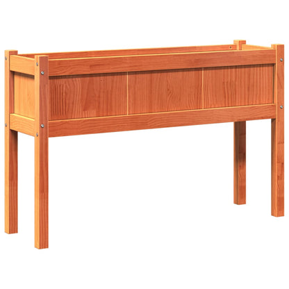 Pflanzkübel Mit Beinen 2 Stk. Wachsbraun Massivholz Kiefer