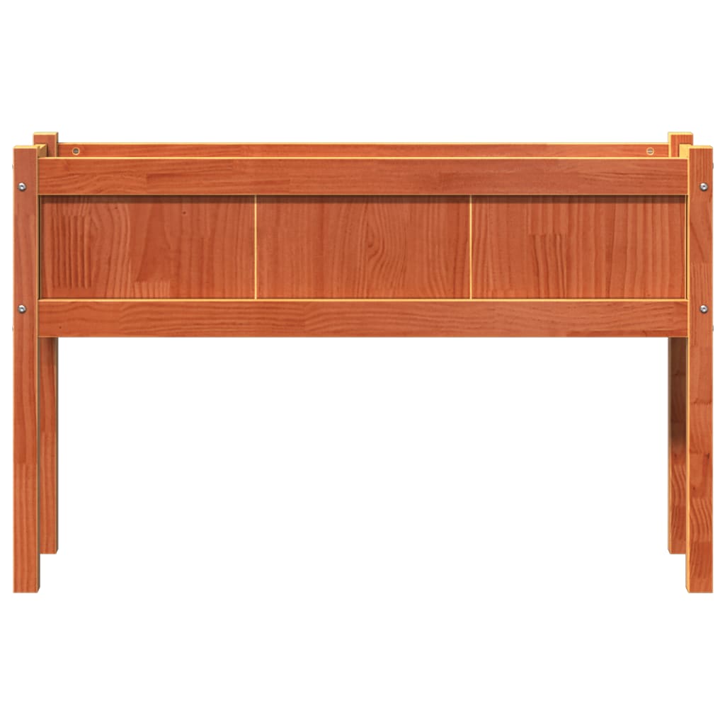 Pflanzkübel Mit Beinen 2 Stk. Wachsbraun Massivholz Kiefer