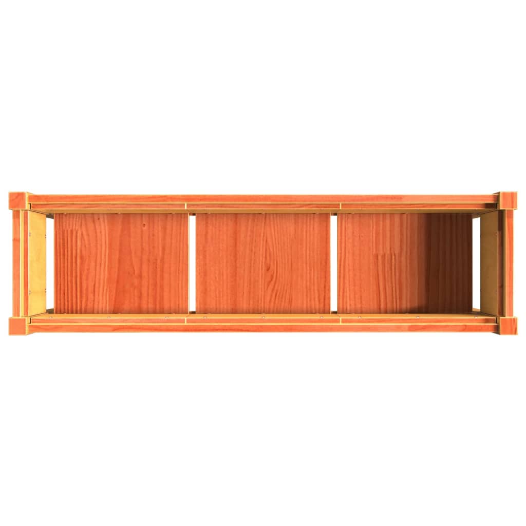 Pflanzkübel Mit Beinen 2 Stk. Wachsbraun Massivholz Kiefer
