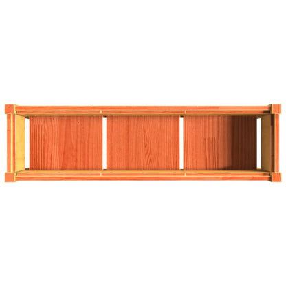 Pflanzkübel Mit Beinen 2 Stk. Wachsbraun Massivholz Kiefer