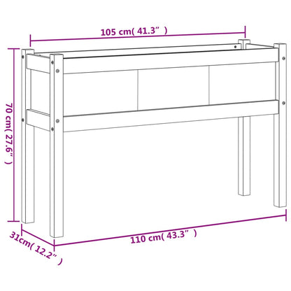 Pflanzkübel 2 Stk. Mit Beinen Kiefernholz Imprägniert