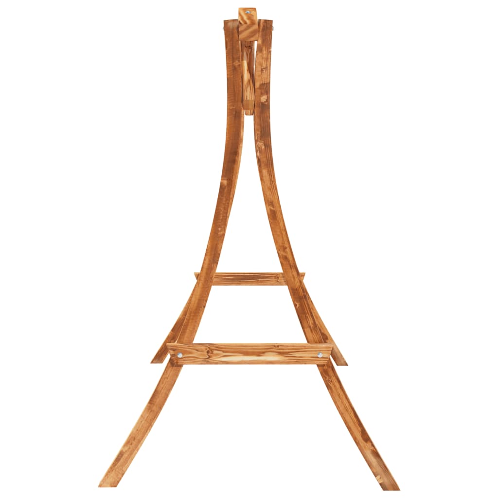 Hollywoodschaukel Massivholz Fichte Mit Teak-Finish Weinrot