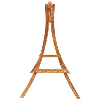 Hollywoodschaukel Massivholz Fichte Mit Teak-Finish Weinrot
