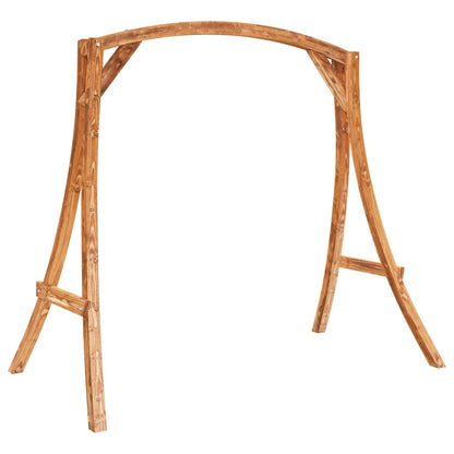 Hollywoodschaukel Mit Auflage Massivholz Fichte Mit Teak-Finish