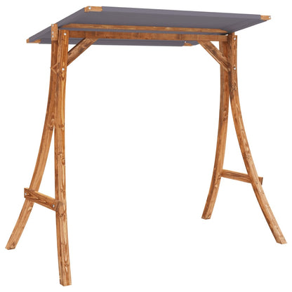 Hollywoodschaukel Mit Dach Massivholz Fichte Mit Teak-Finish
