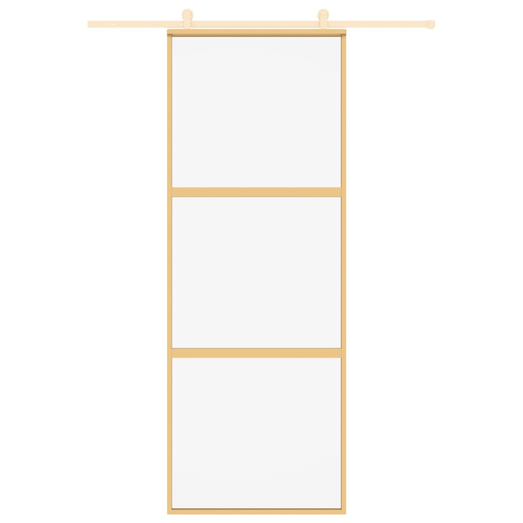 Schiebetür En 76X205 Cm Esg-Klarglas Und Aluminium
