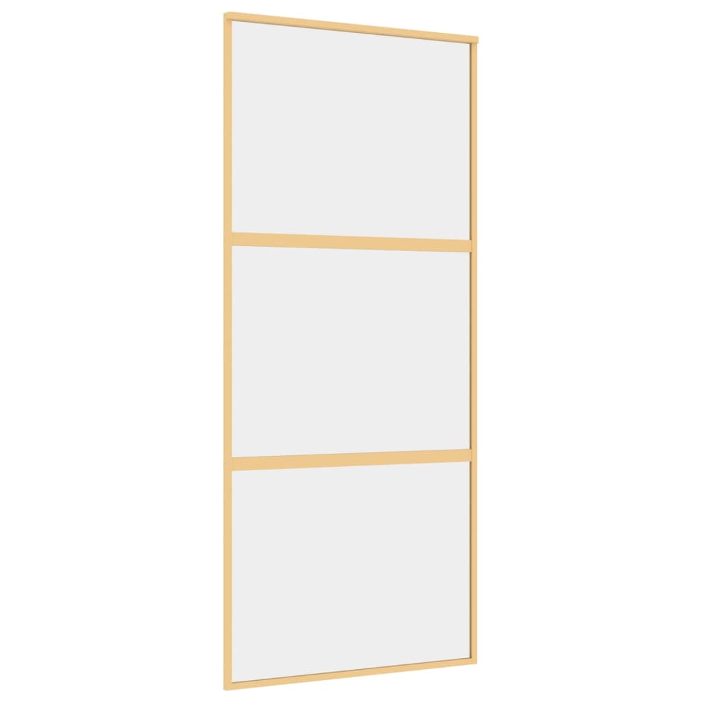 Schiebetür En 90X205 Cm Esg-Klarglas Und Aluminium