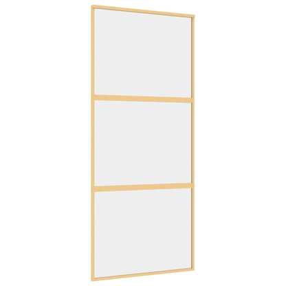 Schiebetür En 90X205 Cm Esg-Klarglas Und Aluminium