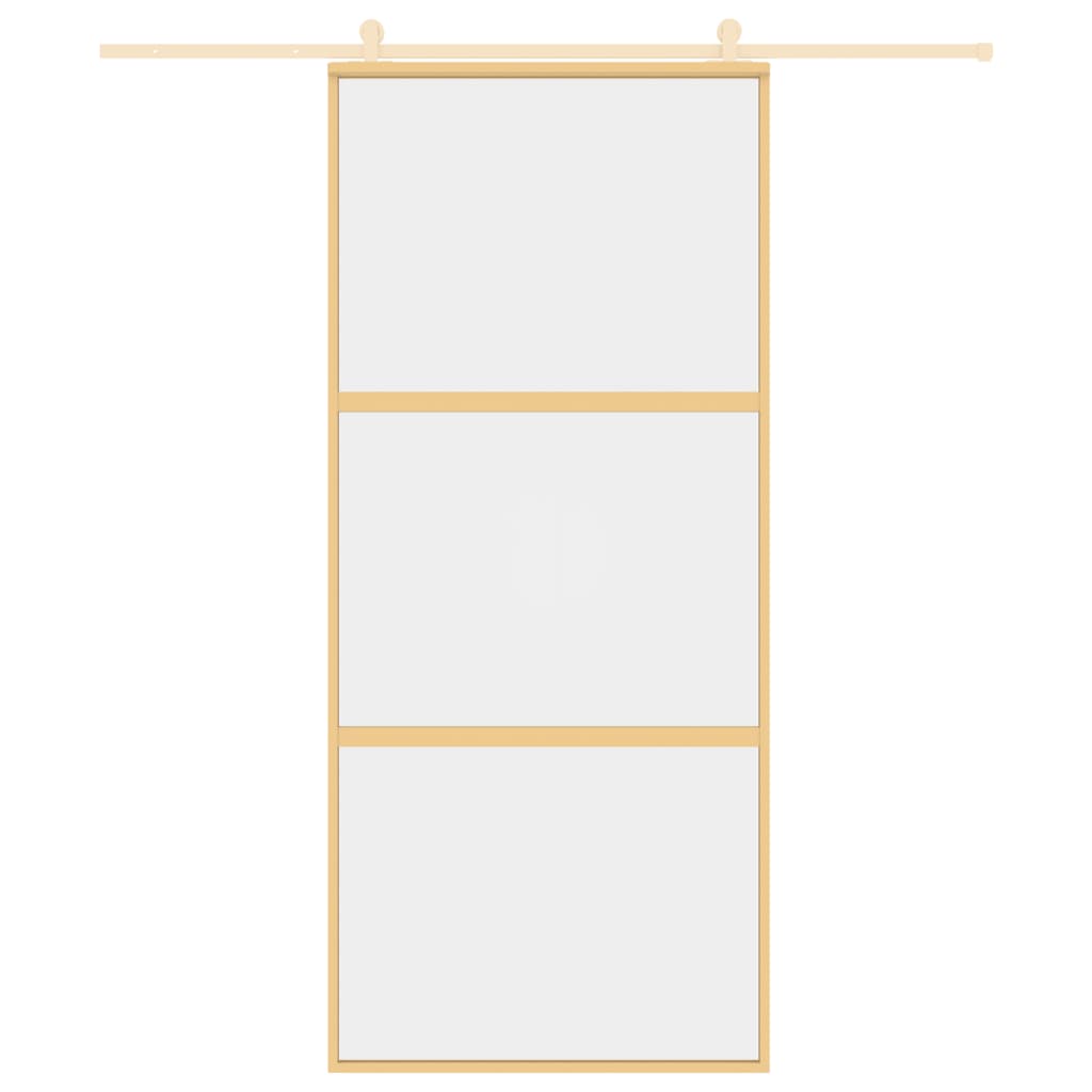 Schiebetür En 90X205 Cm Esg-Klarglas Und Aluminium