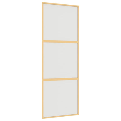 Schiebetür Golden 76X205 Cm Matt Esg-Glas Und Aluminium