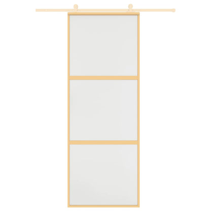 Schiebetür Golden 76X205 Cm Matt Esg-Glas Und Aluminium