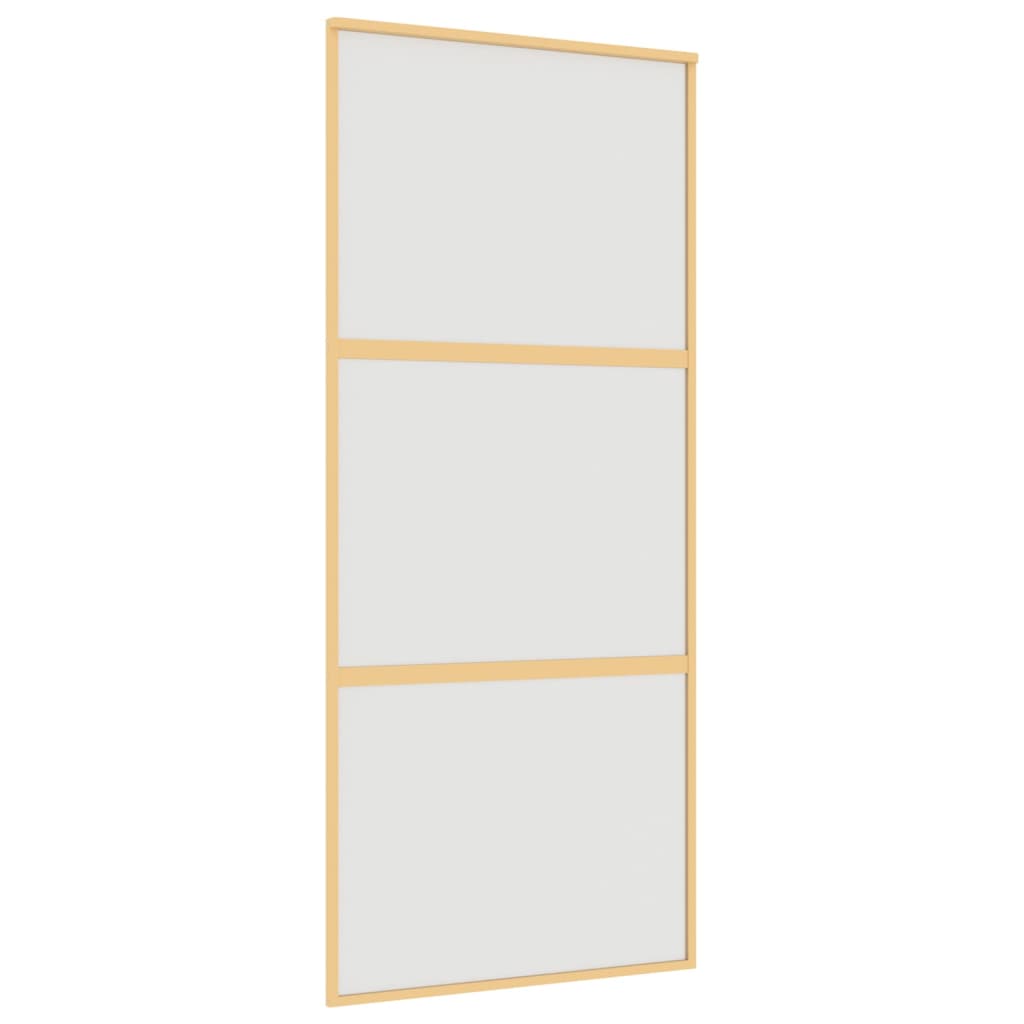 Schiebetür Golden 90X205 Cm Matt Esg-Glas Und Aluminium