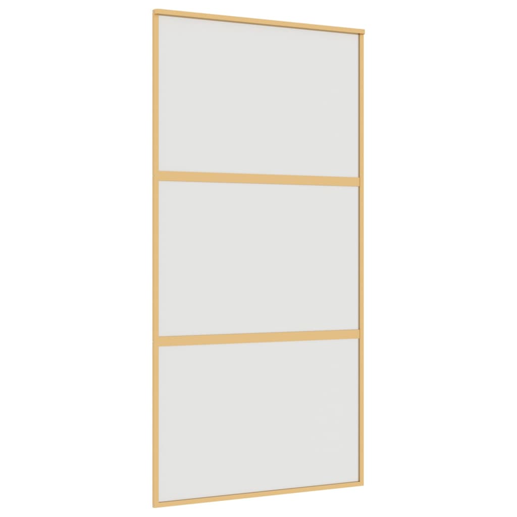 Schiebetür Golden 102,5X205 Cm Matt Esg-Glas Und Aluminium