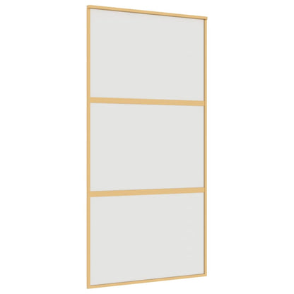 Schiebetür Golden 102,5X205 Cm Matt Esg-Glas Und Aluminium
