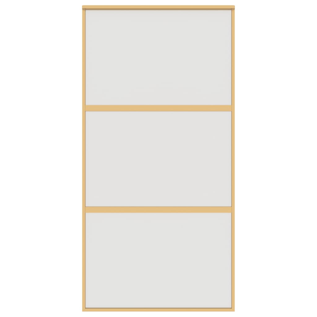 Schiebetür Golden 102,5X205 Cm Matt Esg-Glas Und Aluminium