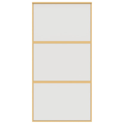 Schiebetür Golden 102,5X205 Cm Matt Esg-Glas Und Aluminium