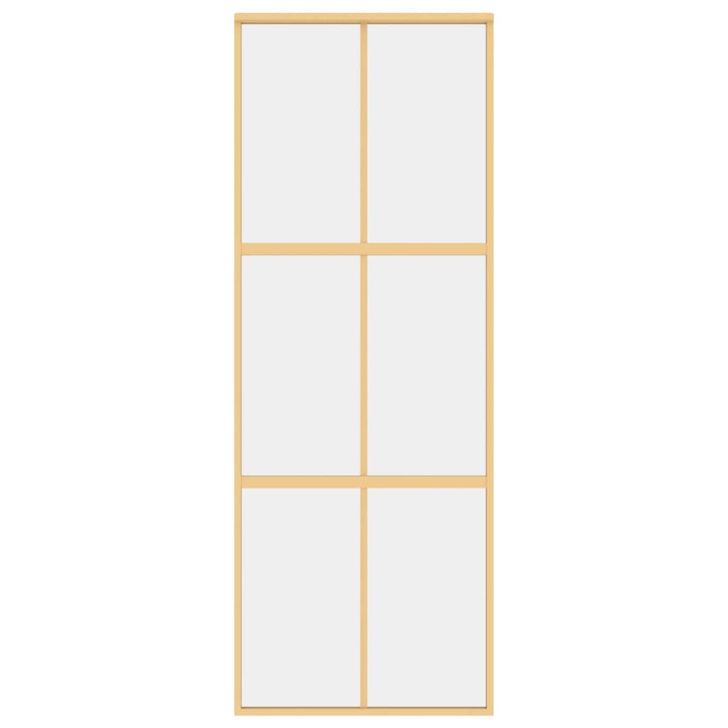 Schiebetür En 76X205 Cm Esg-Klarglas Und Aluminium