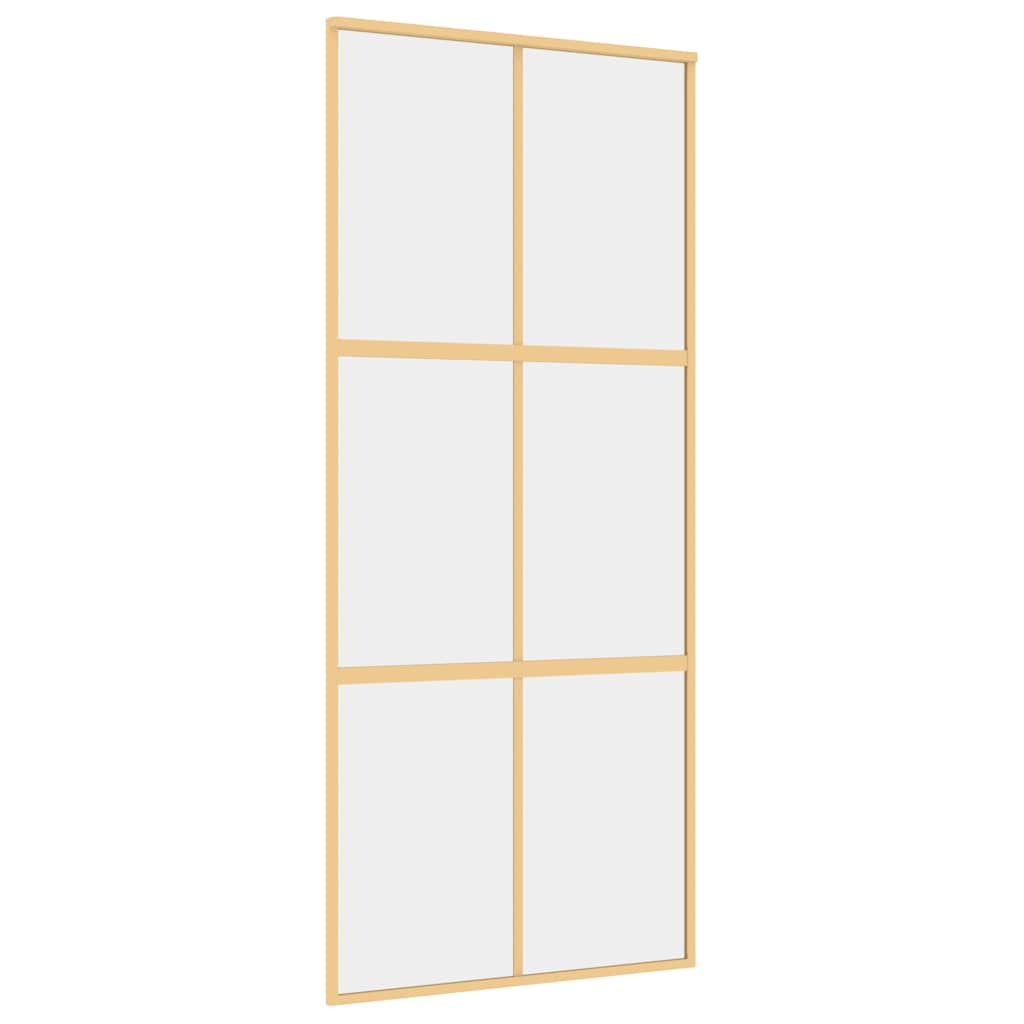 Schiebetür En 90X205 Cm Esg-Klarglas Und Aluminium