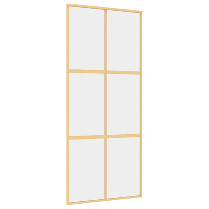 Schiebetür En 90X205 Cm Esg-Klarglas Und Aluminium