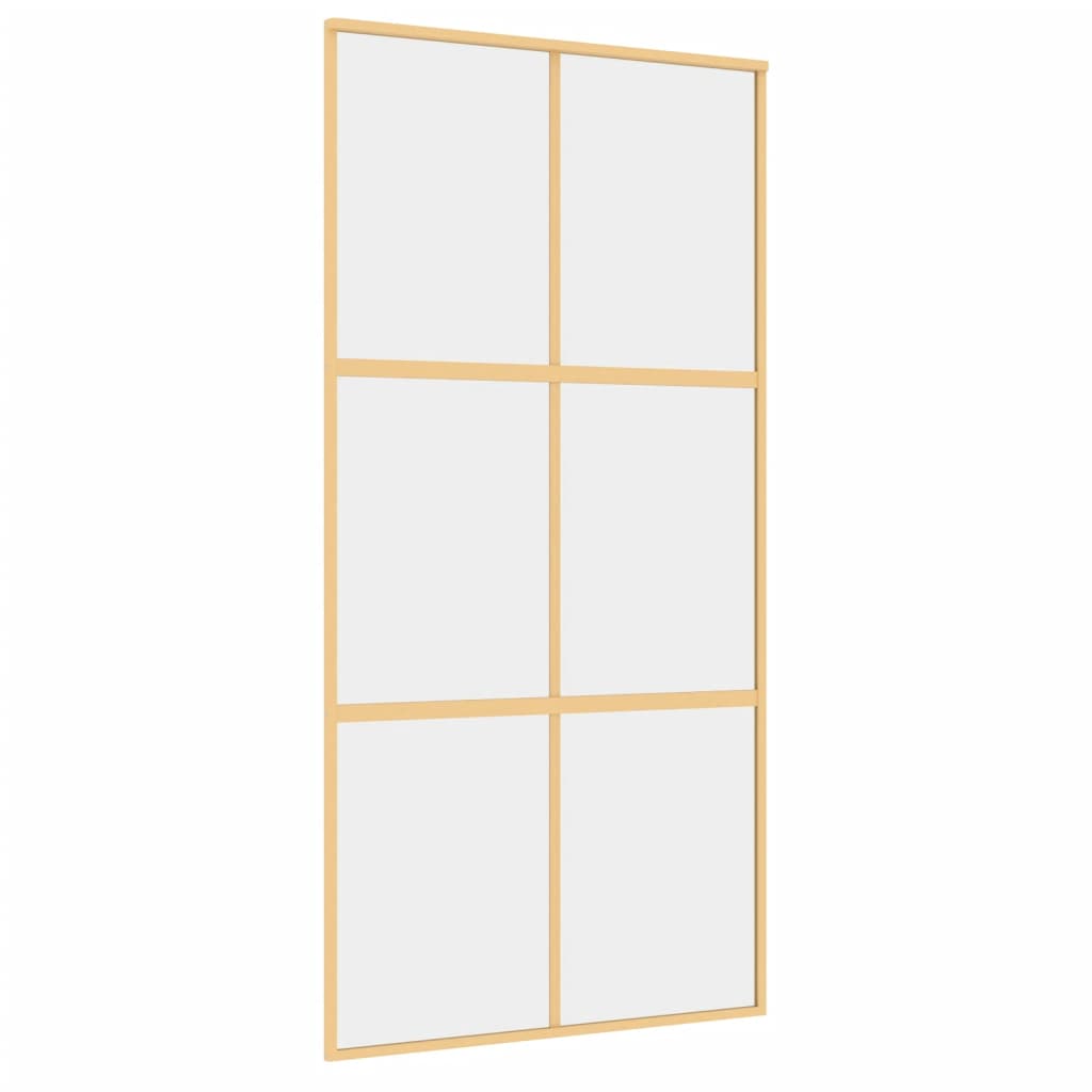 Schiebetür En 102,5X205 Cm Esg-Klarglas Und Aluminium