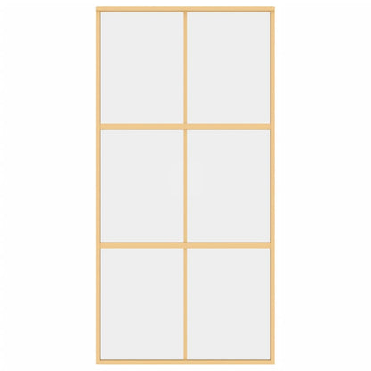 Schiebetür En 102,5X205 Cm Esg-Klarglas Und Aluminium
