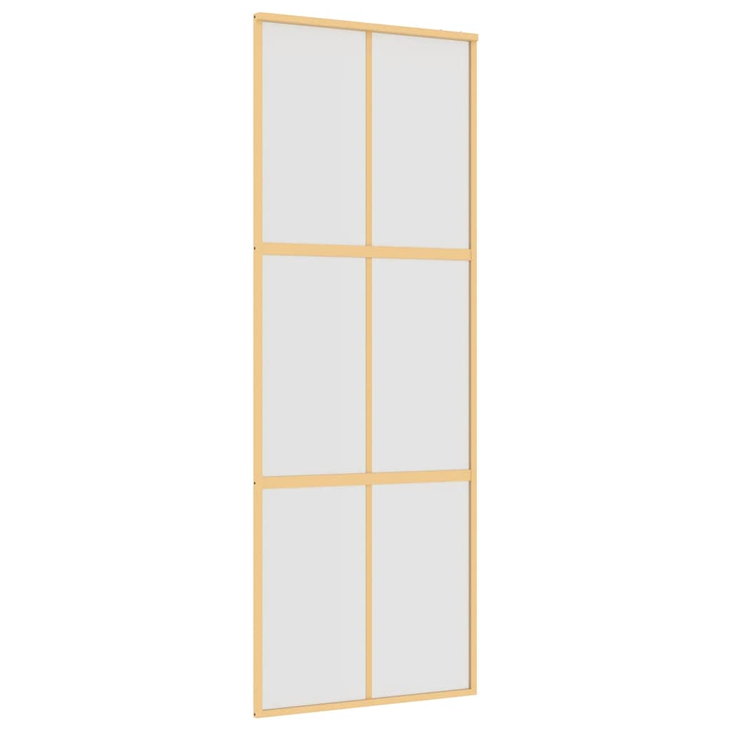 Schiebetür Golden 76X205 Cm Matt Esg-Glas Und Aluminium