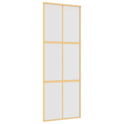Schiebetür Golden 76X205 Cm Matt Esg-Glas Und Aluminium