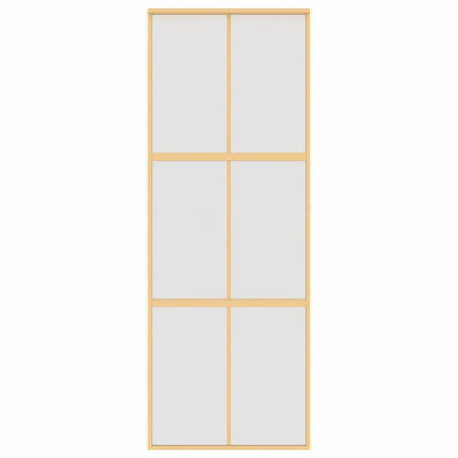 Schiebetür Golden 76X205 Cm Matt Esg-Glas Und Aluminium