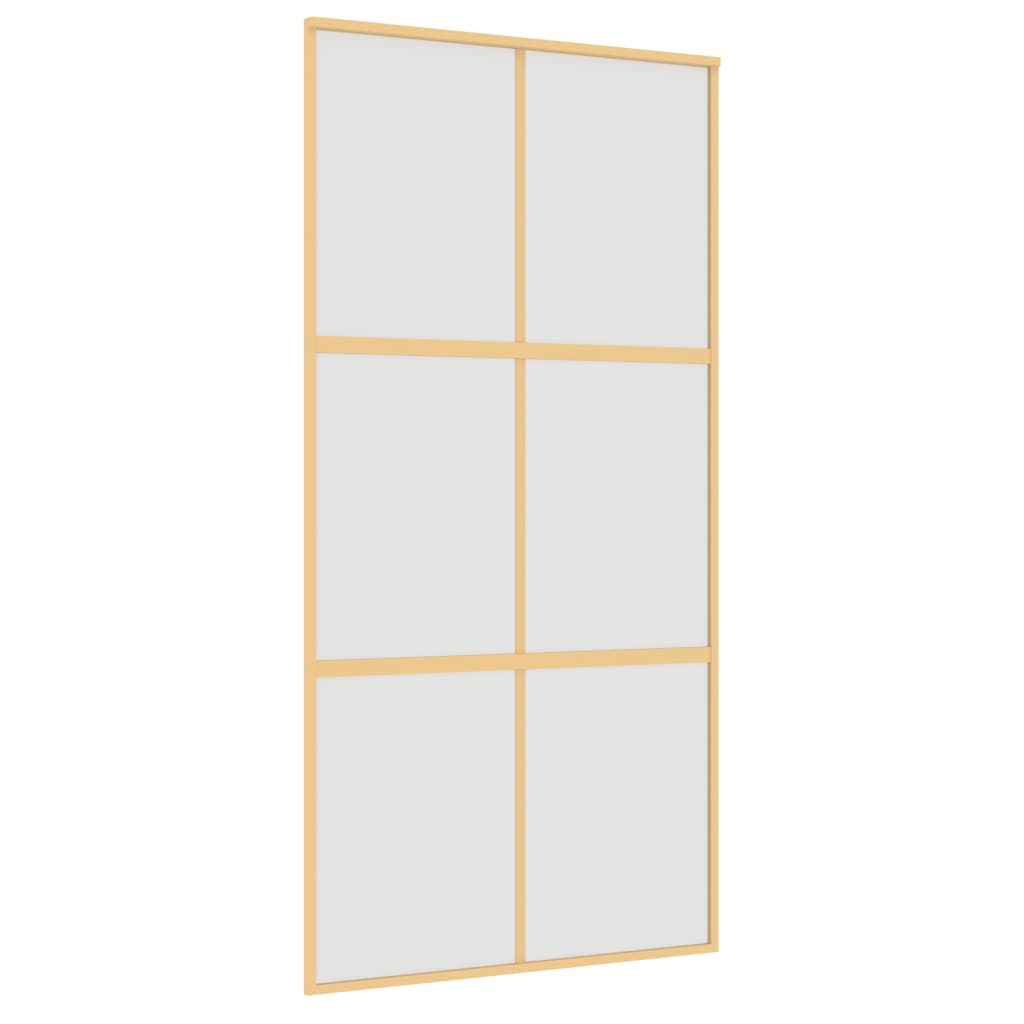 Schiebetür Golden 102,5X205 Cm Matt Esg-Glas Und Aluminium