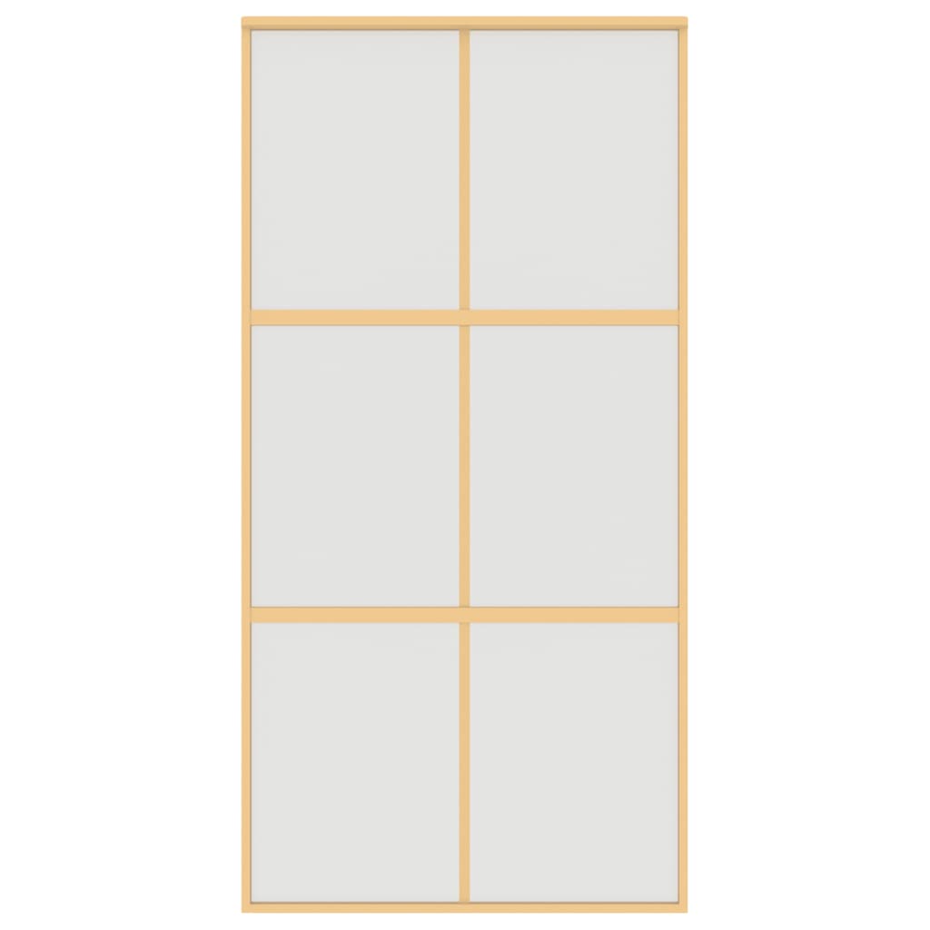 Schiebetür Golden 102,5X205 Cm Matt Esg-Glas Und Aluminium
