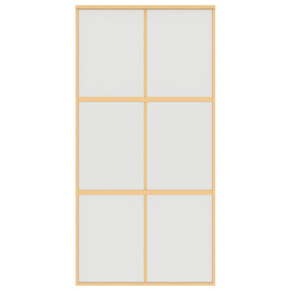 Schiebetür Golden 102,5X205 Cm Matt Esg-Glas Und Aluminium