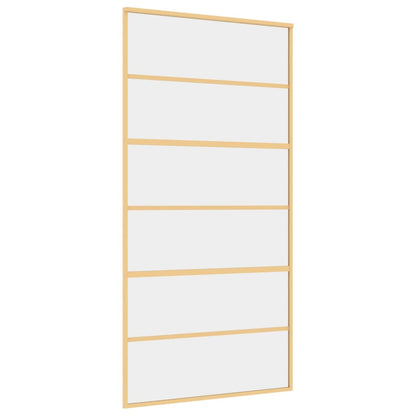 Schiebetür En 102,5X205 Cm Esg-Klarglas Und Aluminium