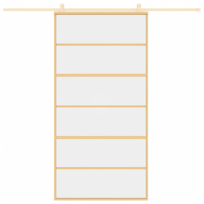 Schiebetür En 102,5X205 Cm Esg-Klarglas Und Aluminium