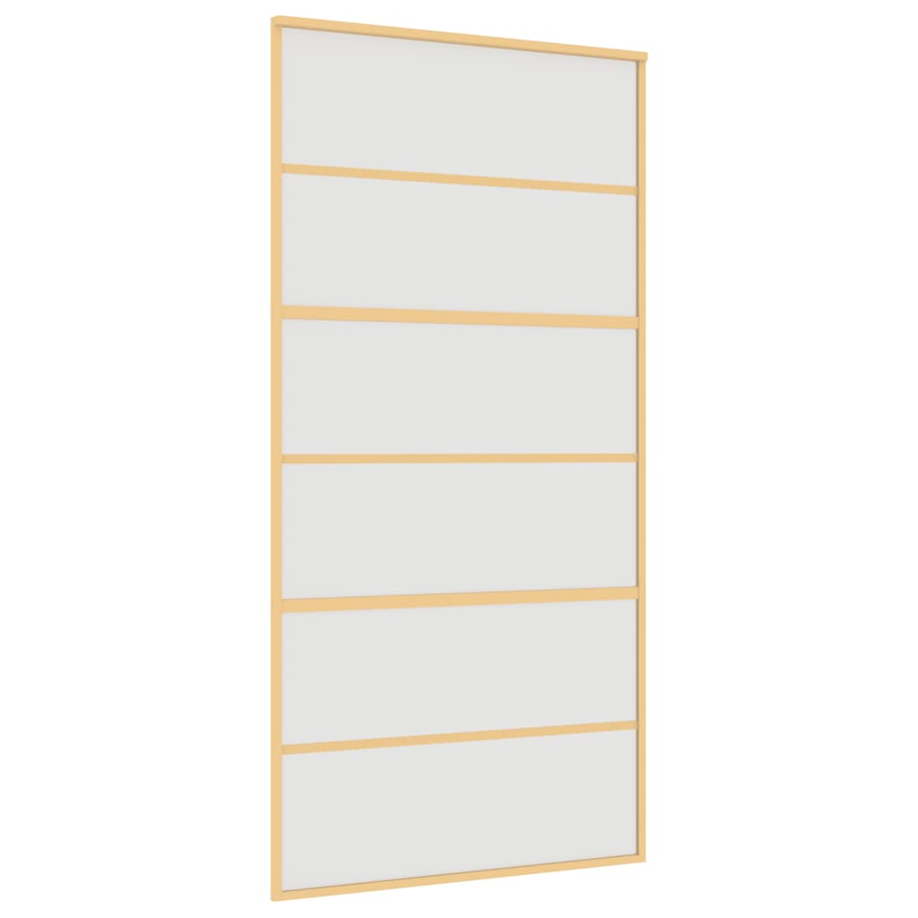 Schiebetür Golden 102,5X205 Cm Matt Esg-Glas Und Aluminium